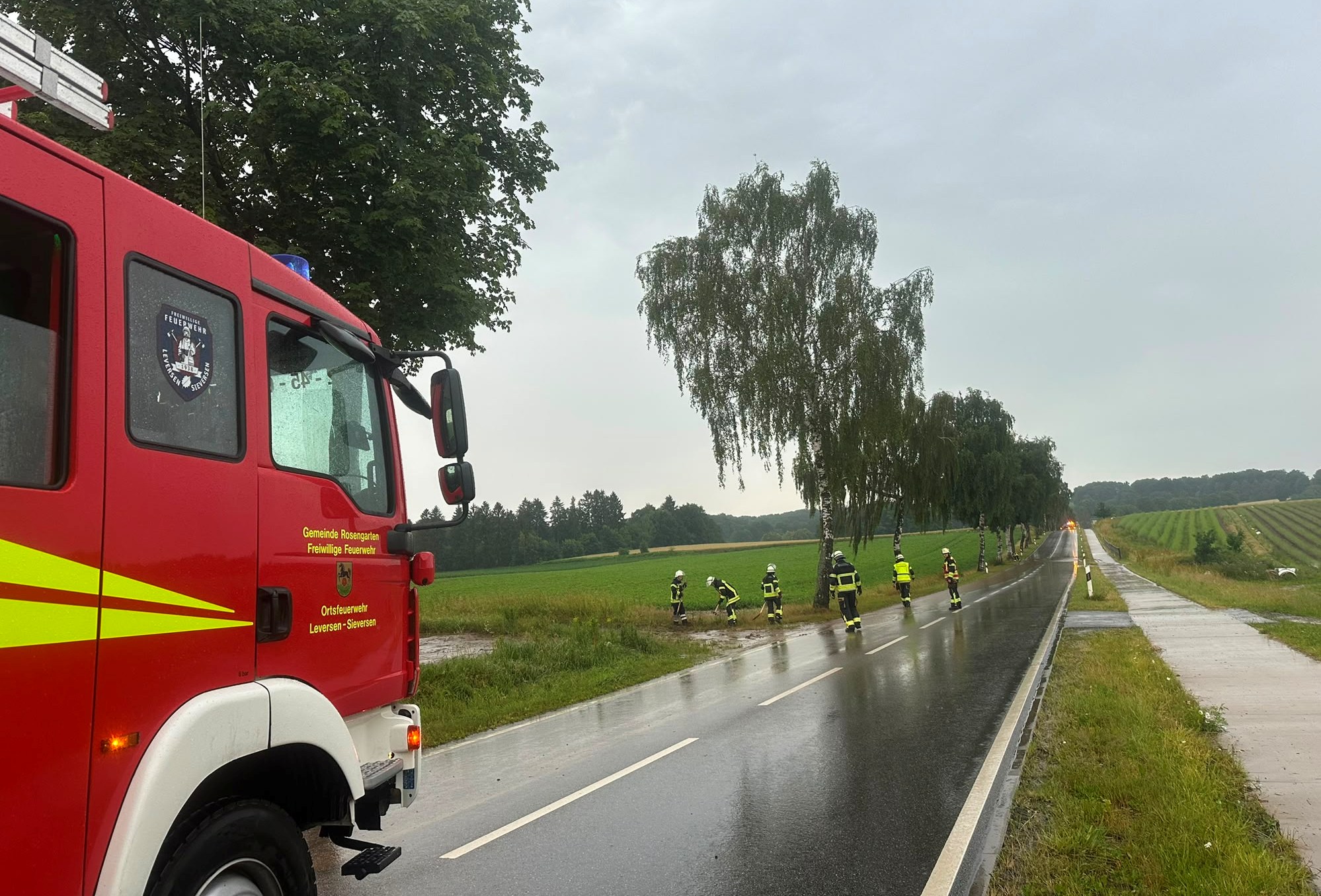 Einsatzfoto TH1 WaS Wasser auf Straße